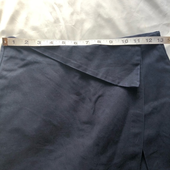 ❤️Zara Trafaluc Navy Wrap Skirted Cropped Trousers - Picture 5 of 9